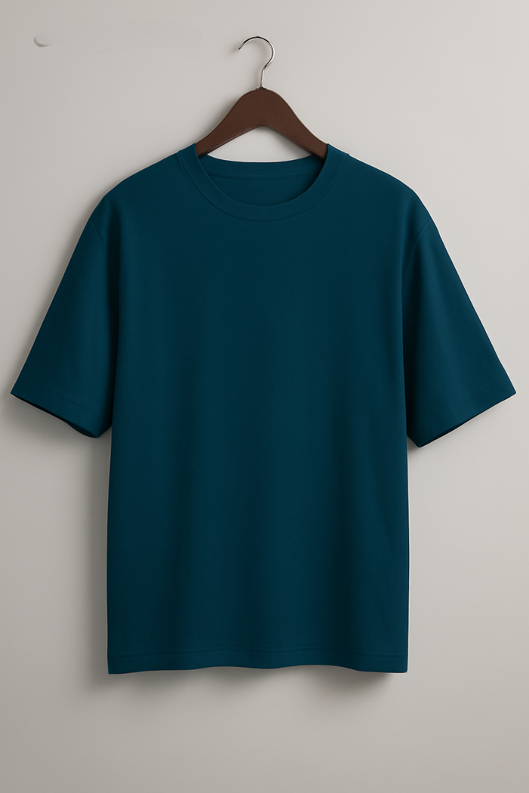 Petrol Blue Oversized T-shirt