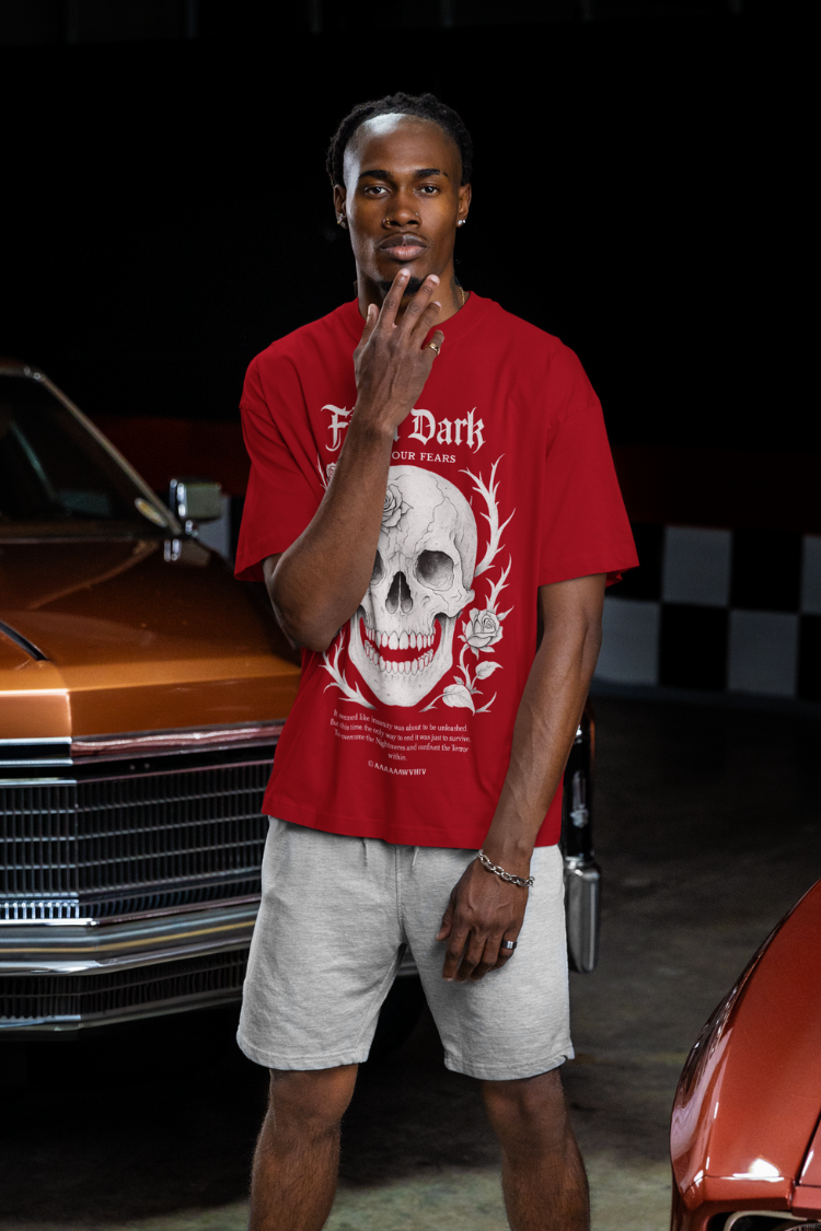 Skull Oversized Tee