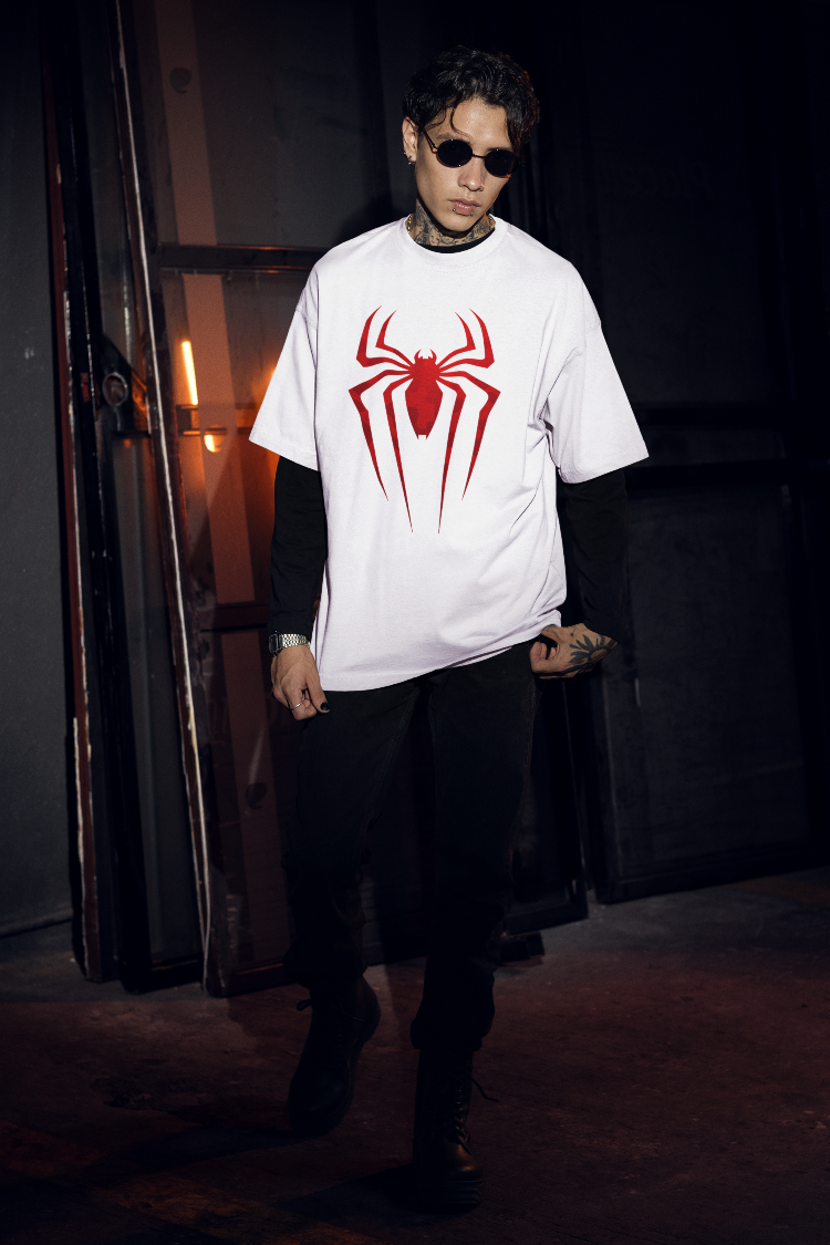 Spider Logo Oversized T-Shirt