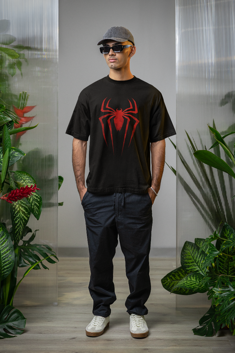 Spider Logo Oversized T-Shirt