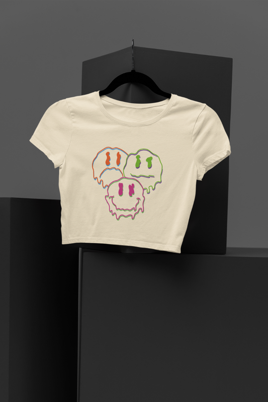 Drippy Smiles Crop Top