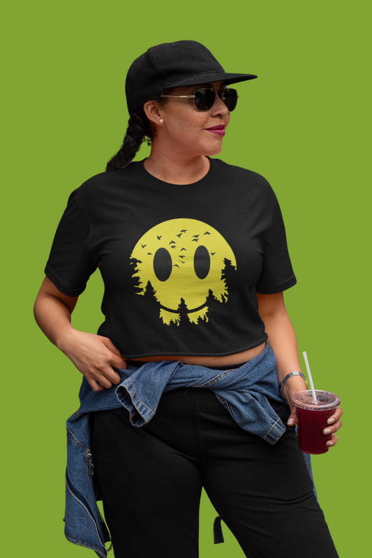 Smiling Shadows Crop Top