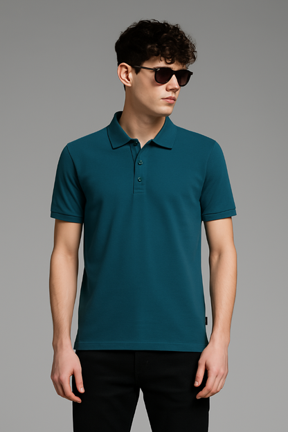 Ocean Teal Polo T-Shirt